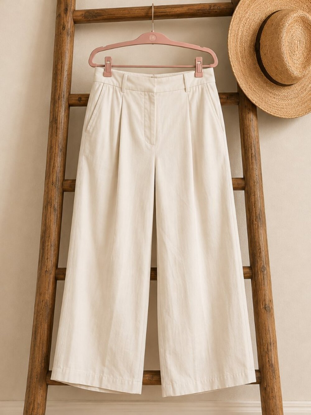 Lululemon Daydrift High-Rise Wide Leg Trouser Cream Size 14